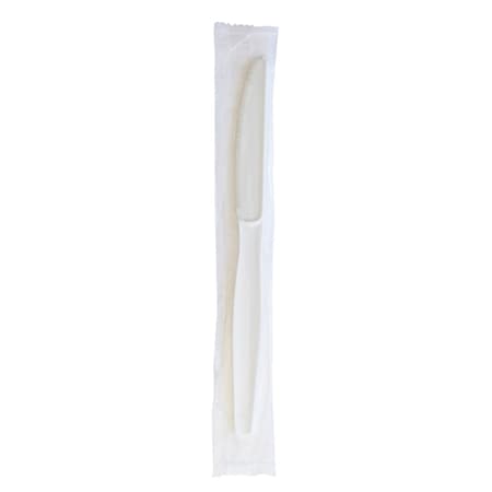 Boardwalk Heavyweight Wrapped Polystyrene Cutlery, Knife, White, 1000PK BWKKNIFEWHPSIW